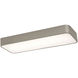 Bailey LED 8 inch Satin Nickel Linear Flush Mount Ceiling Light