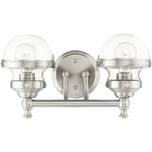 Oldwick 2 Light 15 inch Brushed Nickel Vanity Sconce Wall Light