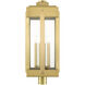 Lexington 4 Light 31 inch Natural Brass Outdoor Post Top Lantern