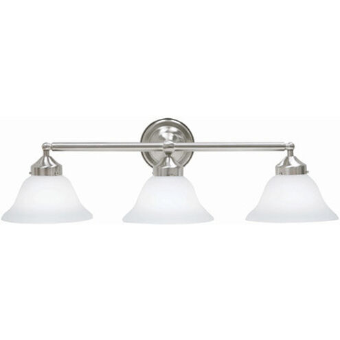 Bella 3 Light 26.5 inch Polished Steel Wall Lamp Wall Light