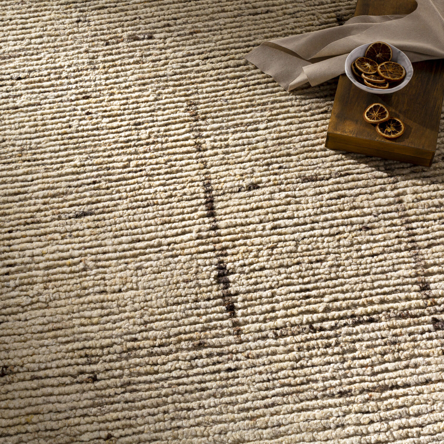 Khyber 96 X 30 inch Wheat/Beige/Dark Brown Rug