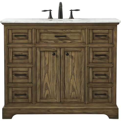Americana 42 X 22 X 35 inch Driftwood Vanity Sink Set