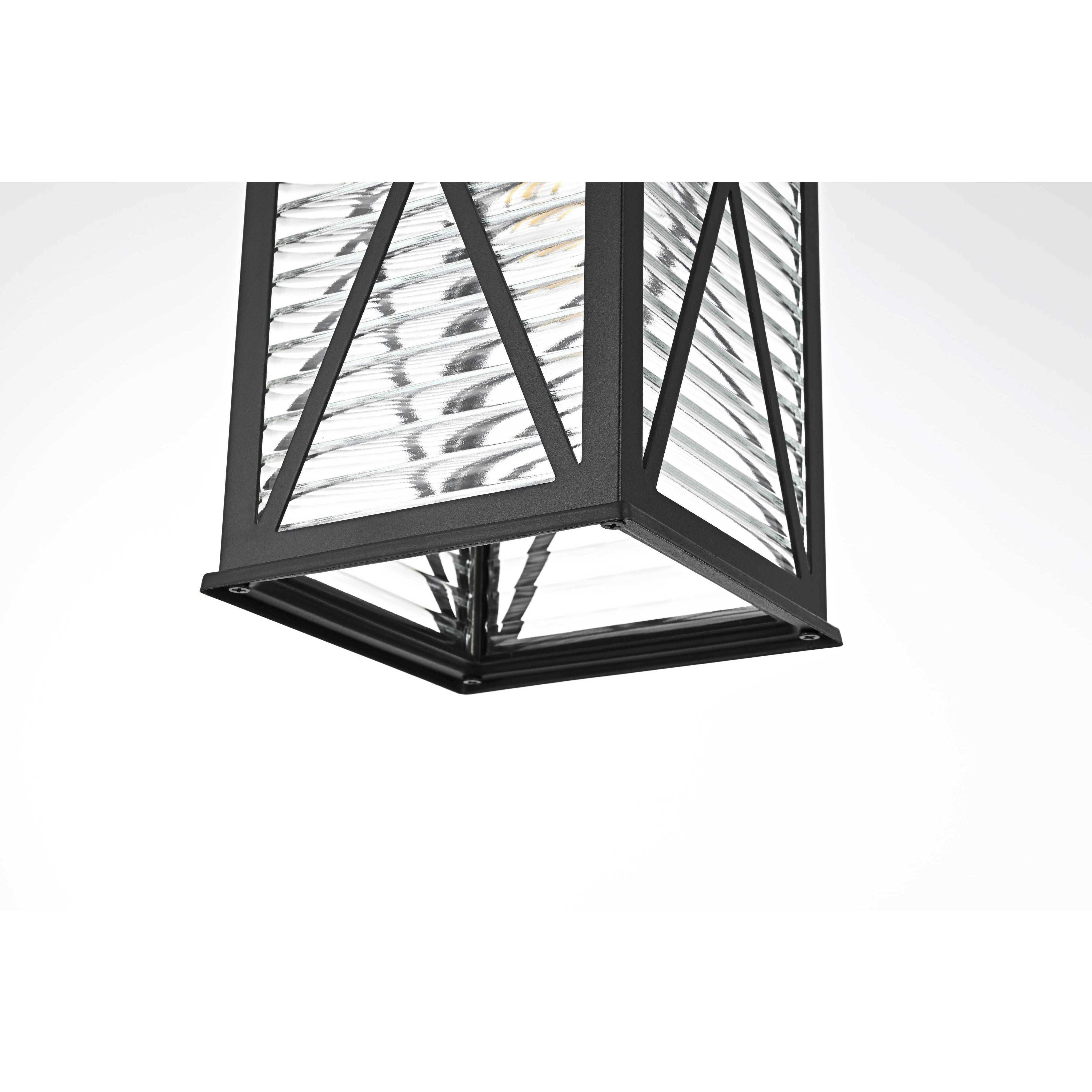 Jada 1 Light 7.5 inch Black Outdoor Pendant