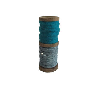 Roped Ribbon Teal Accent Decor