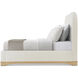 Origins Sesame California King Bed, Wooden, Upholstered