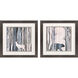 Fluid Lodge Blue and Brown and Neutral Framed Art