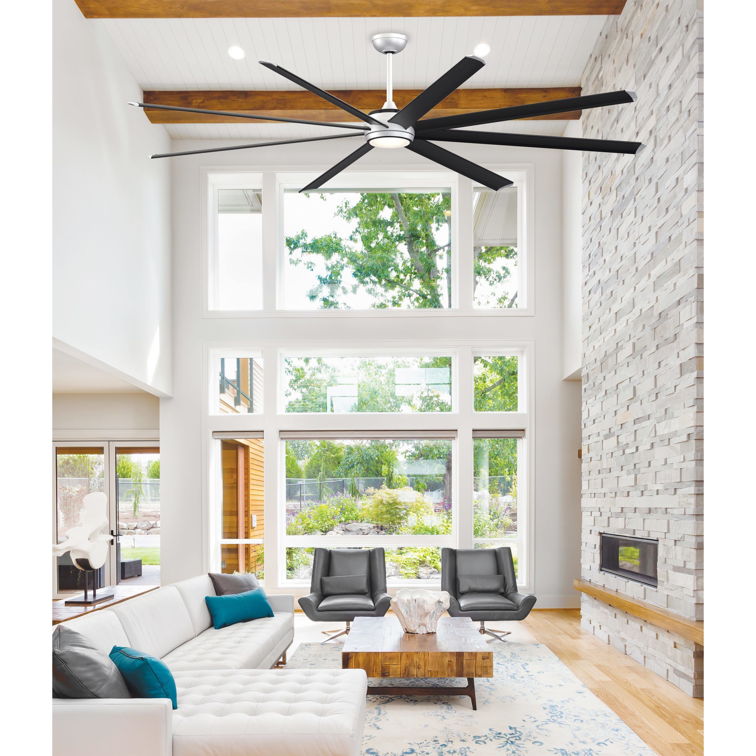 Stellar 96 Silver Fan Motor Only, Blades Sold Separately