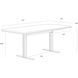 Ambrosia 79 X 35 inch White / Antique Brass Dining Table