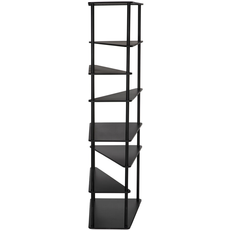 Everest Matte Black Bookcase