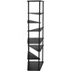 Everest Matte Black Bookcase