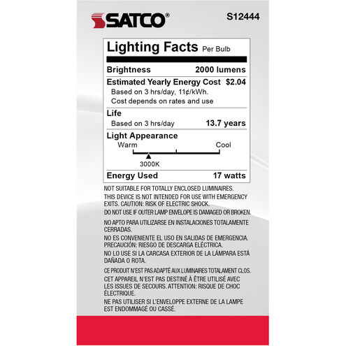 Lumos LED Medium Type A21 17.00 watt 3000K Light Bulb