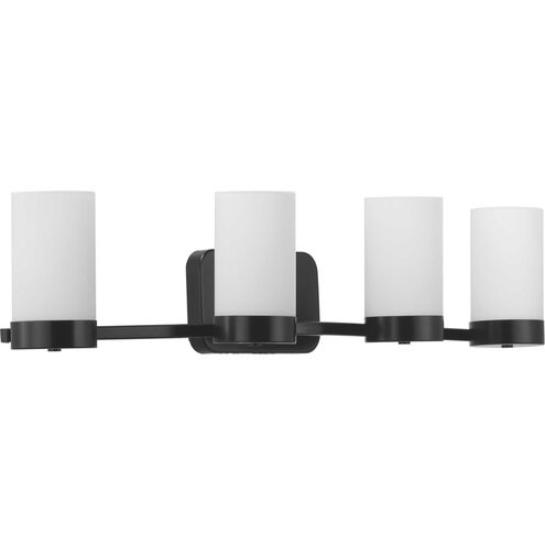 Elevate 4 Light 35 inch Matte Black Bath Vanity Wall Light, Design Series