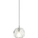 Matteo Lighting Rosa 1 Light 4.38 inch Chrome Pendant Ceiling Light  C61401CH - Open Box