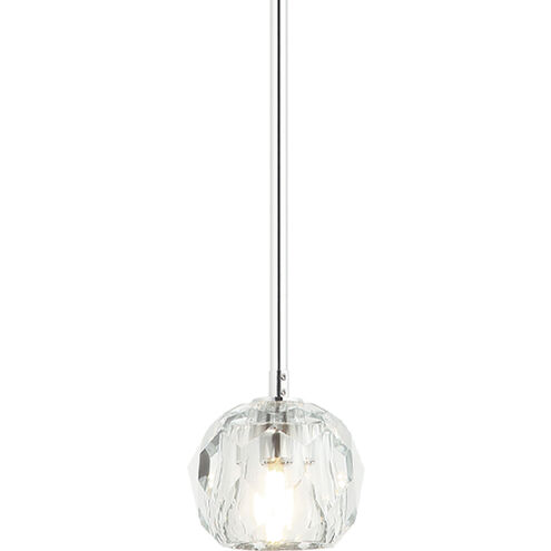 Matteo Lighting Rosa 1 Light 4.38 inch Chrome Pendant Ceiling Light C61401CH - Open Box