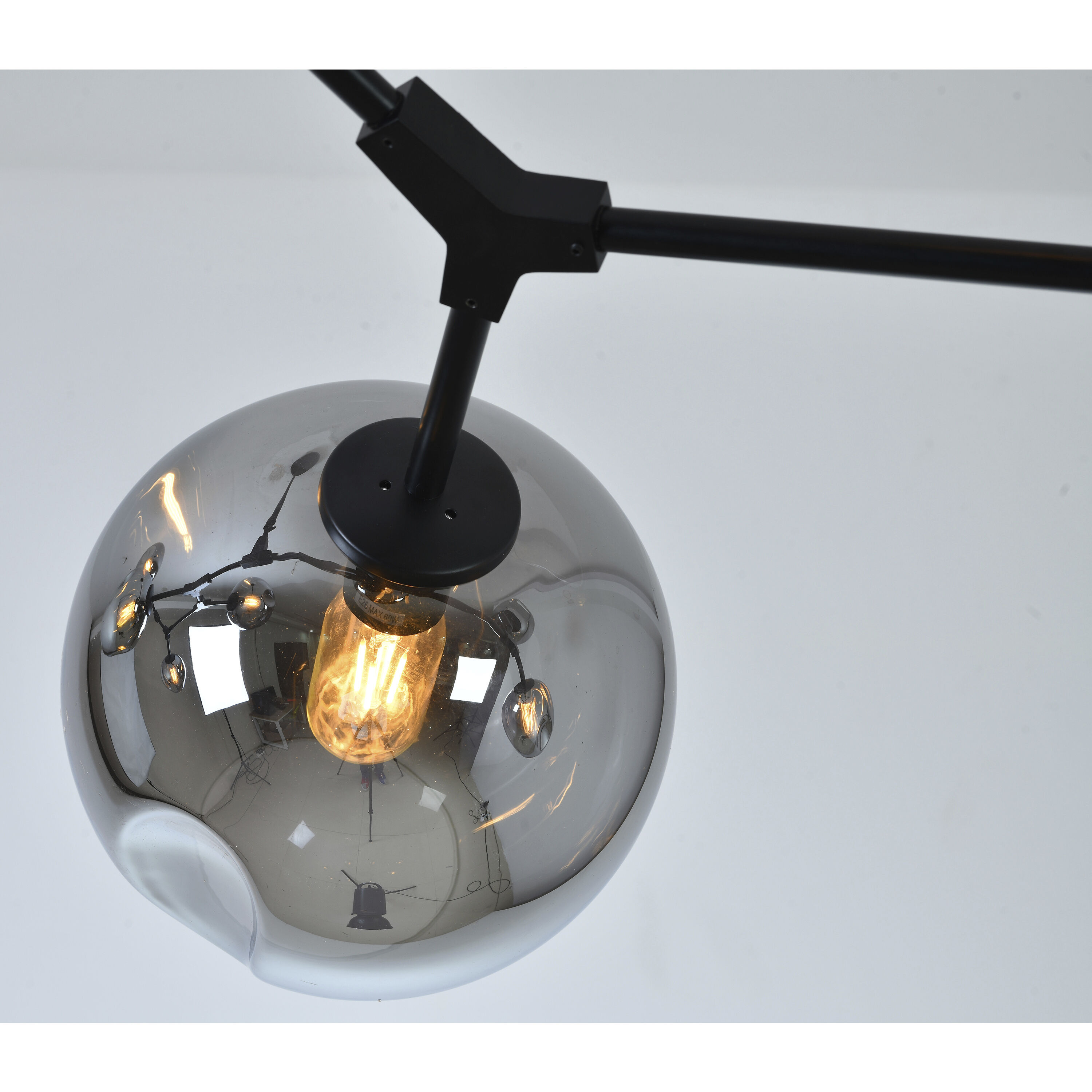 Canada 8 Light 33 inch Matte Black Chandelier Ceiling Light