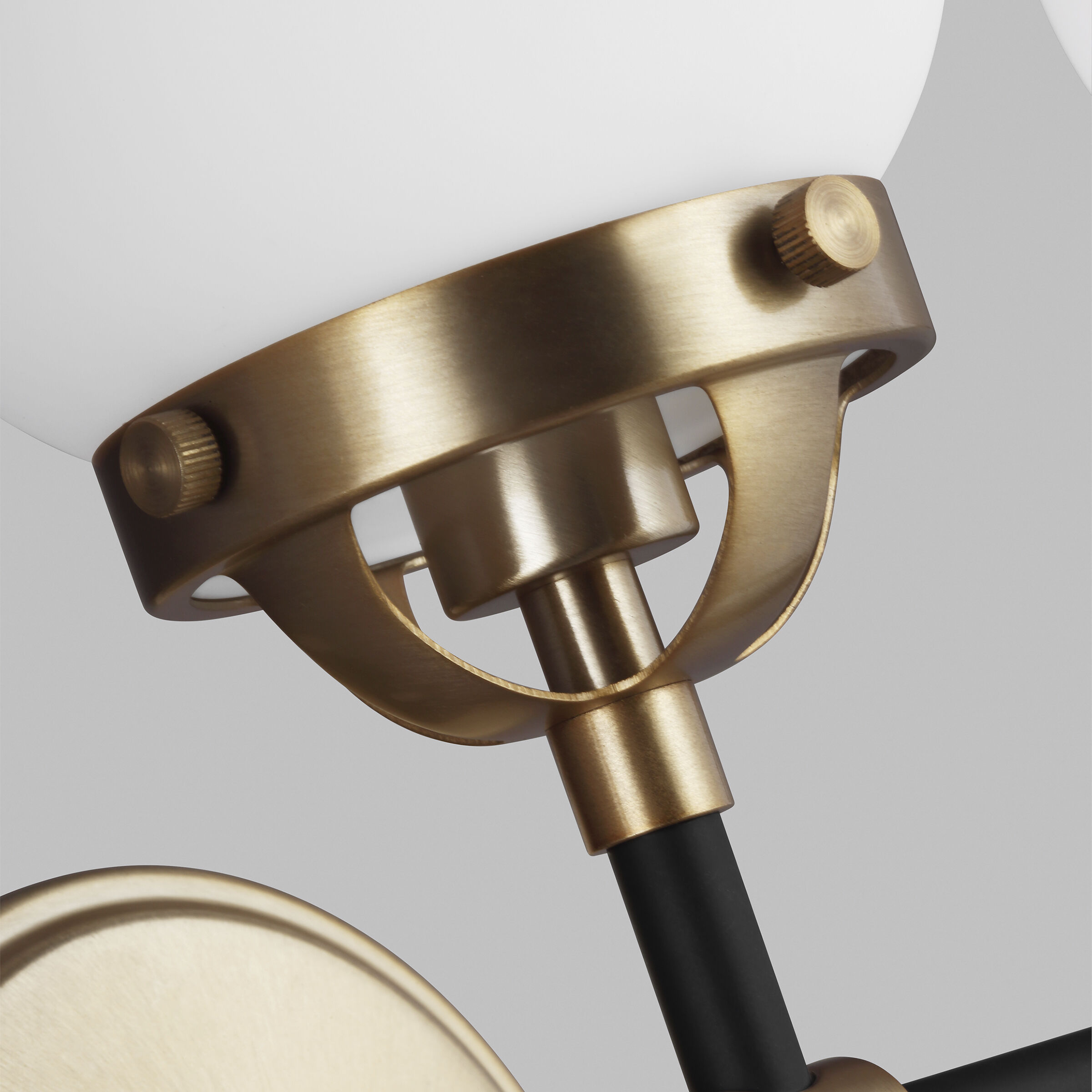 Ian K. Fowler Cafe Wall Bath Fixture Wall Light in Satin Brass