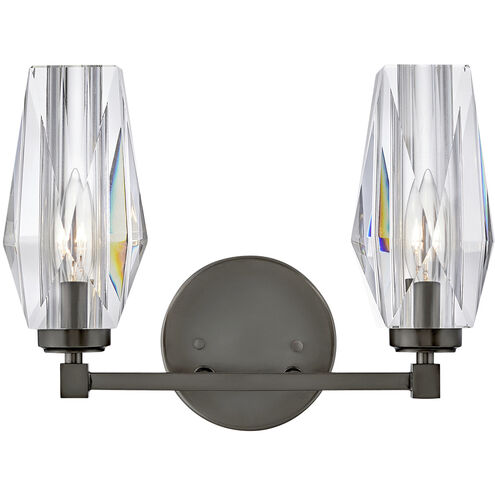Ana 2 Light 13.75 inch Black Oxide Vanity Light Wall Light