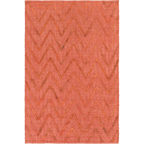Mateo 36 X 24 inch Red and Pink Area Rug, Jute