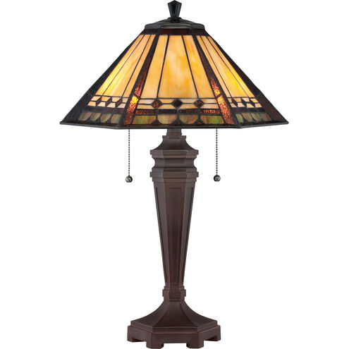 Arden 24 inch 60 watt Bronze Table Lamp Portable Light in Russet, Naturals