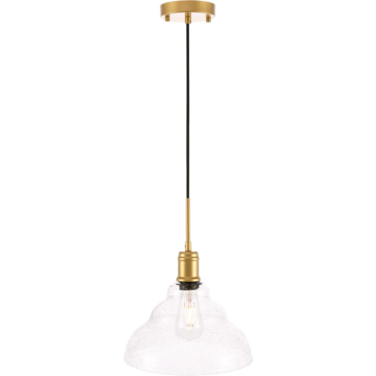 Gil 1 Light 11 inch Brass Pendant Ceiling Light