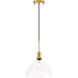 Gil 1 Light 11 inch Brass Pendant Ceiling Light