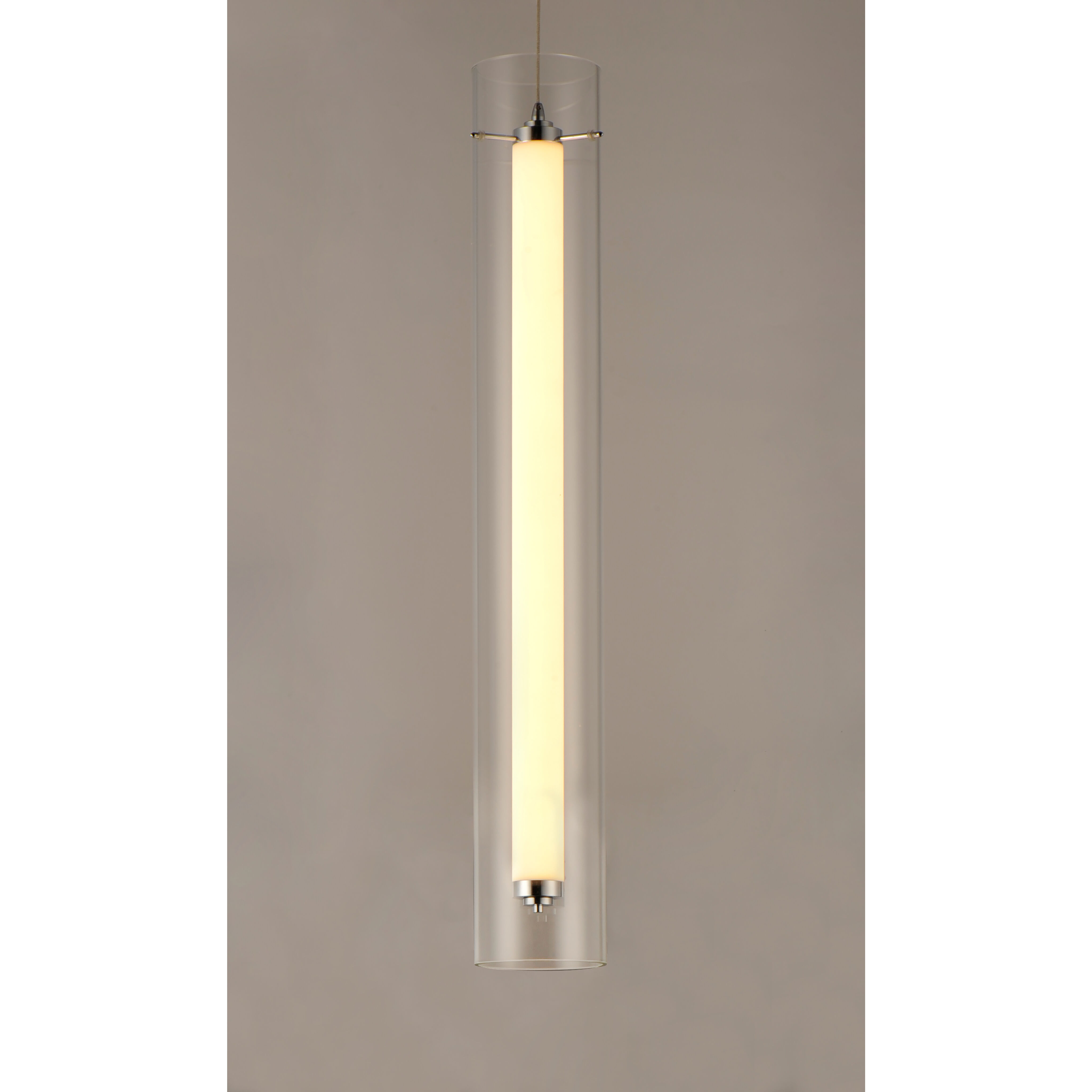 Centrum LED 5 inch Polished Chrome Single Pendant Ceiling Light