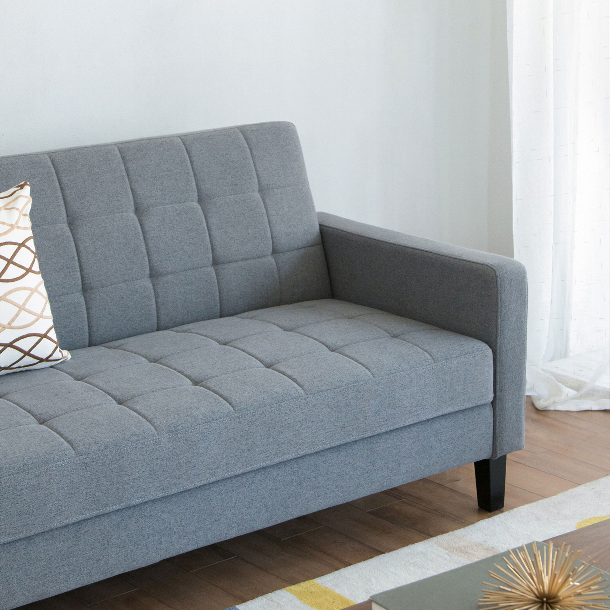 Biscuit 2024 tufted sofa