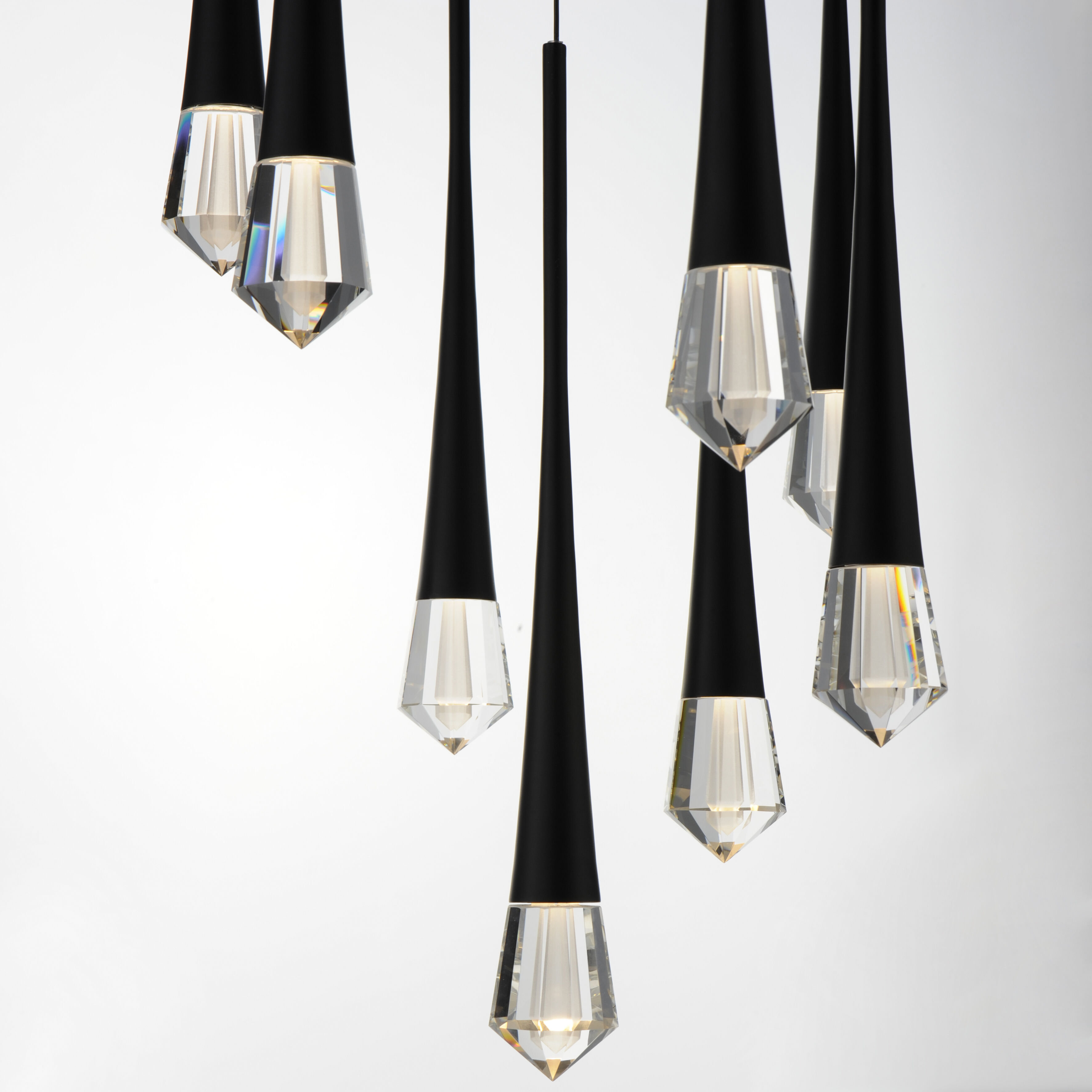 Pierce LED 19 inch Black Multi-Light Pendant Ceiling Light