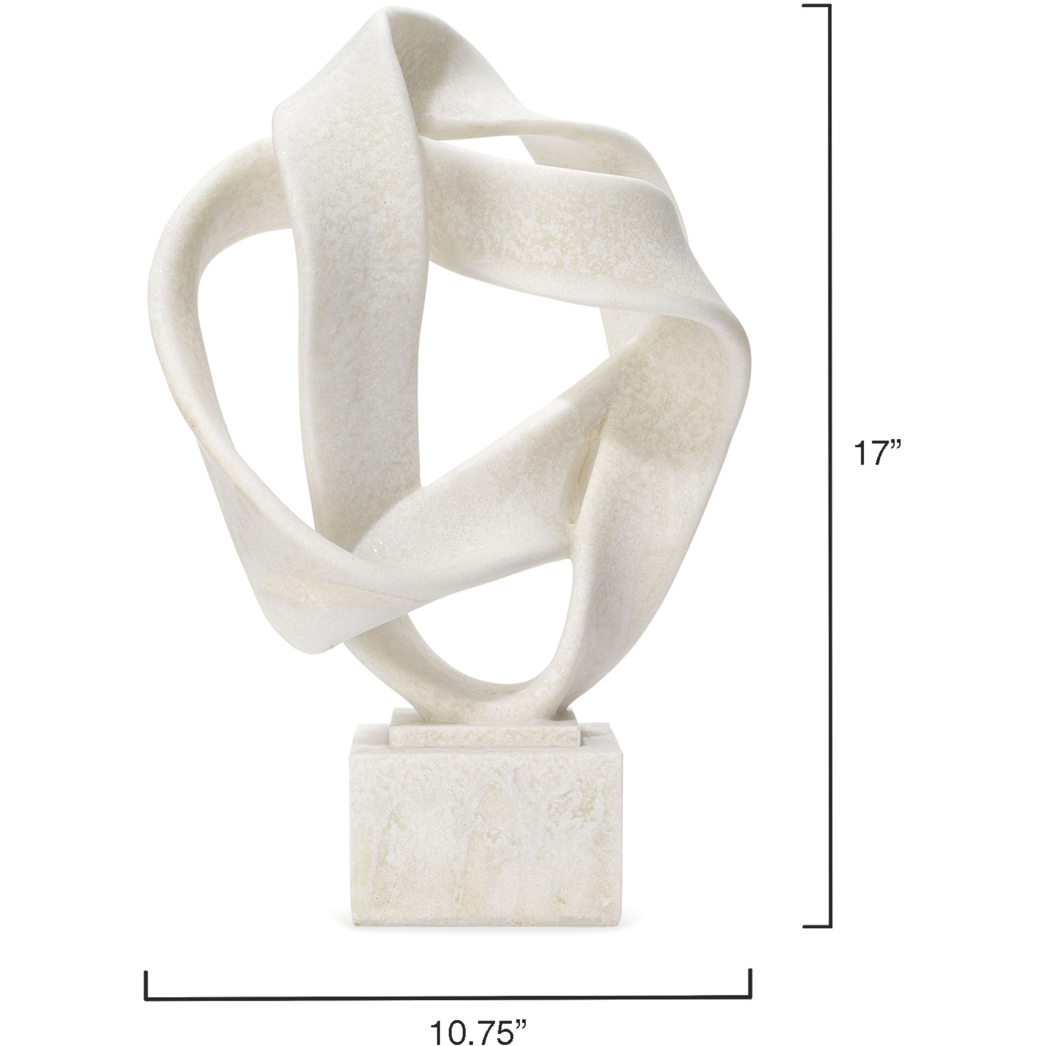 Intertwined Off White Table Object