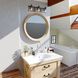 Carrington LED 23.75 inch Matte Black and Deep Walnut Bathroom Light Wall Light