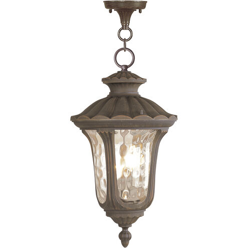 Oxford 3 Light 11 inch Imperial Bronze Outdoor Pendant Lantern