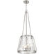 Crawford 4 Light 18 inch Satin Nickel Pendant Ceiling Light