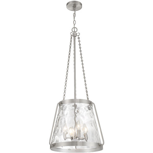 Crawford 4 Light 18 inch Satin Nickel Pendant Ceiling Light