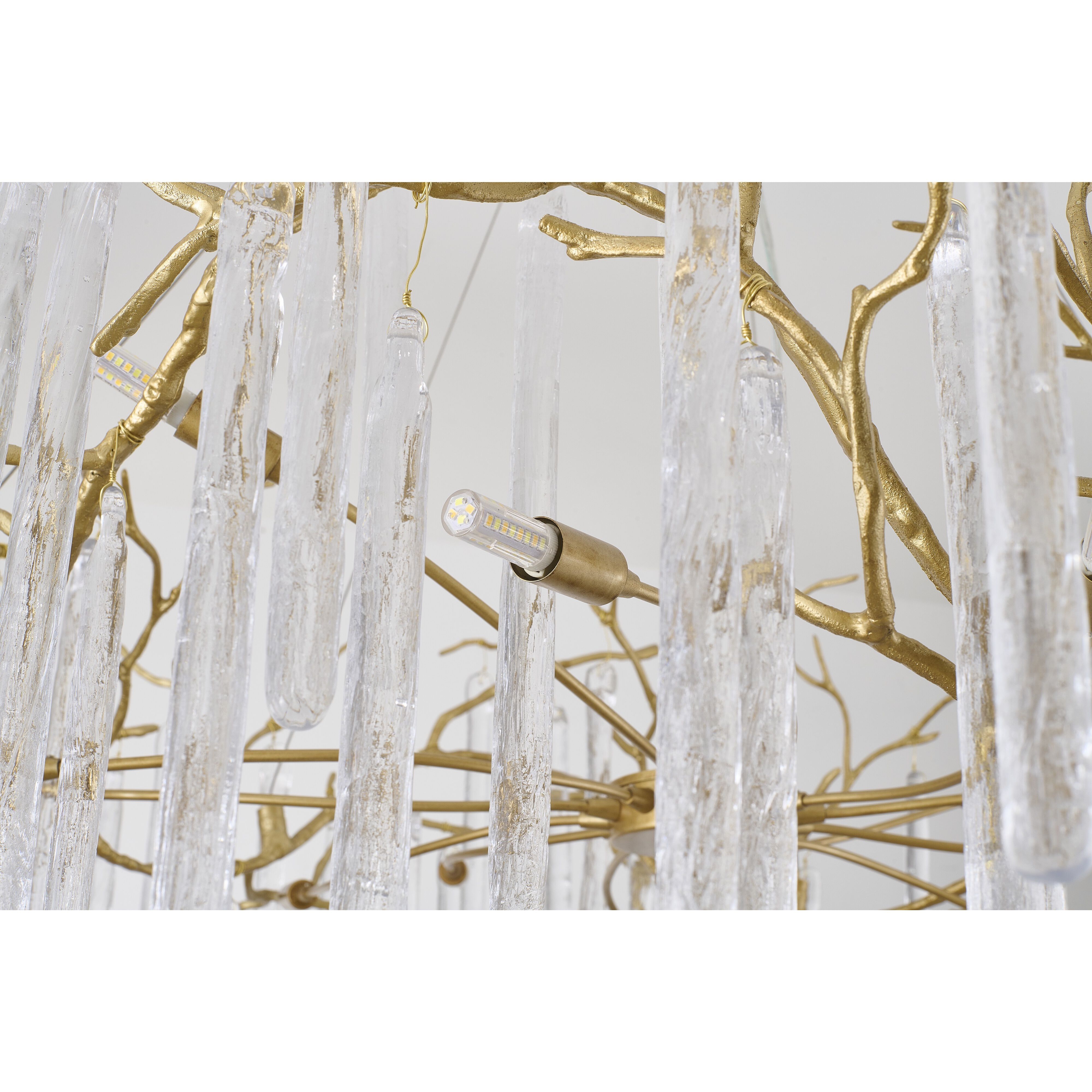 CC Series 12 Light 39.37 inch Brass Chandelier Ceiling Light