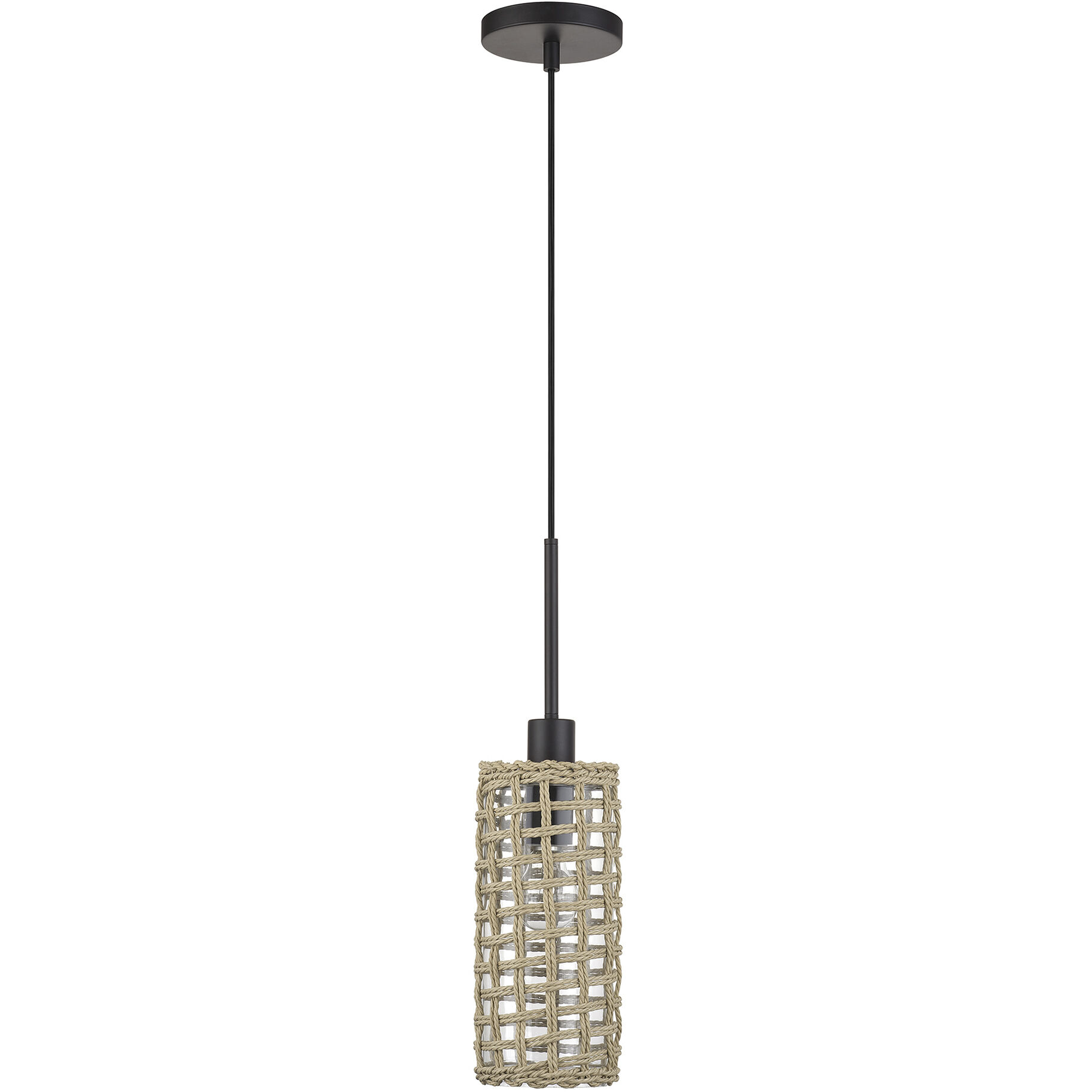 Twinewell 1 Light 5.13 inch Bronze Mini Pendant Ceiling Light
