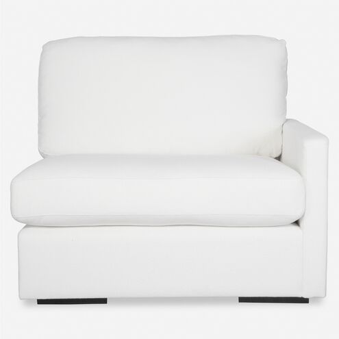 Refuge Arctic White Polyester Sofa, Right Arm Facing