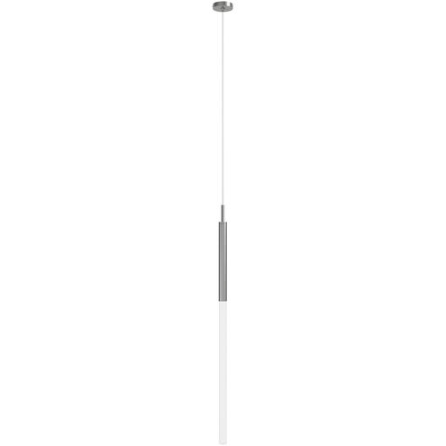 Main St. LED 5 inch Polished Nickel Pendant Ceiling Light in Frosted