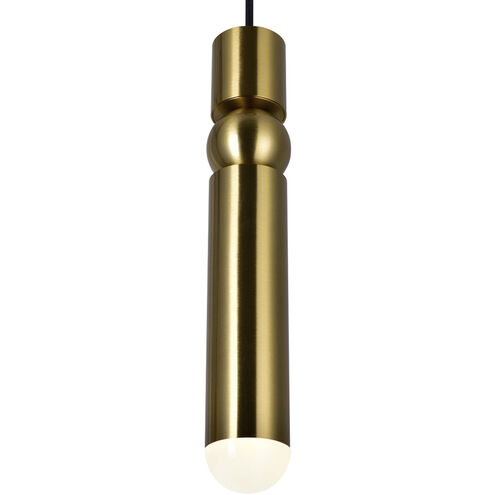 Chime LED 5 inch Brass Down Mini Pendant Ceiling Light