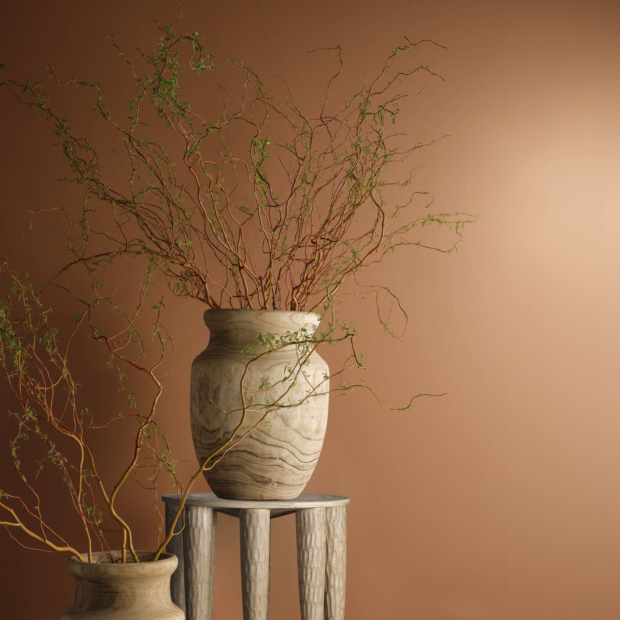 Naga 22 X 21.25 inch Bleached Side Table