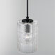 Emerson 1 Light 7 inch Matte Black Pendant Ceiling Light