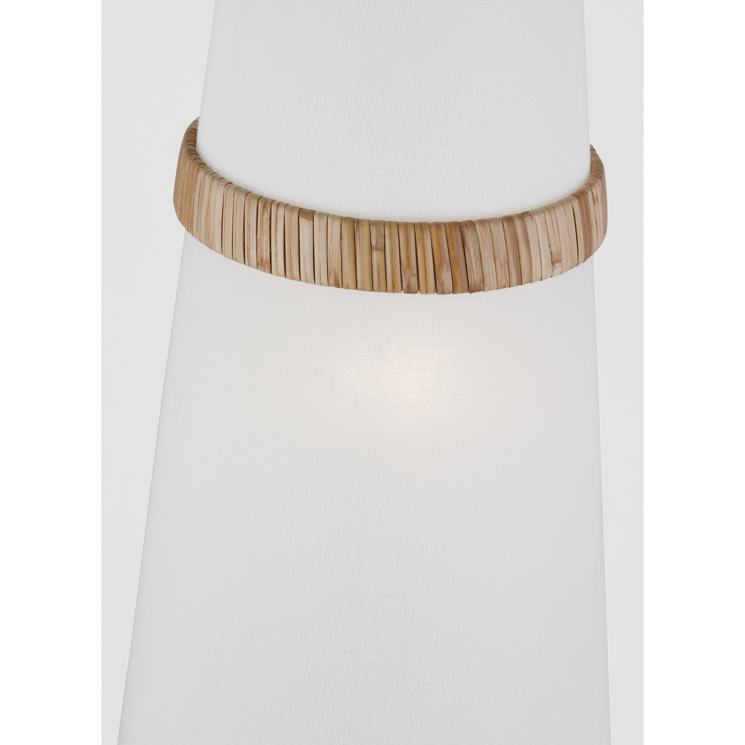 AH by Alexa Hampton Cordtlandt 1 Light 8.13 inch Burnished Brass with Rattan Pendant Ceiling Light