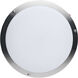 Glamour LED 13 inch Brushed Nickel Flush Ceiling Light