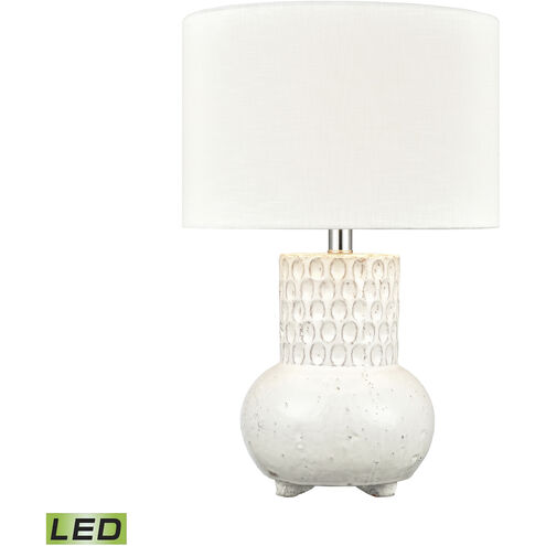 Delia 21 inch 9 watt White Table Lamp Portable Light
