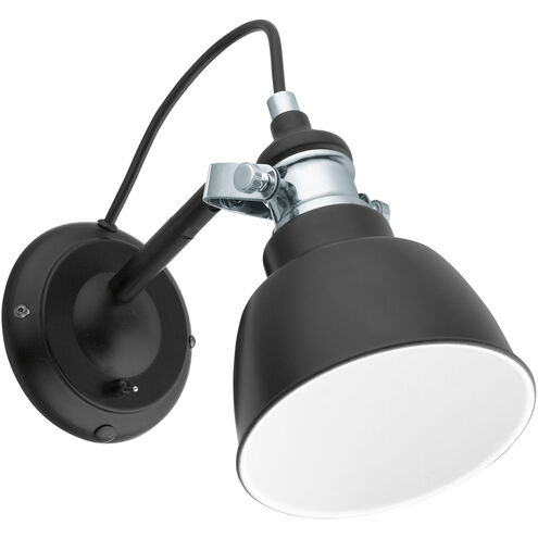 Thornford 1 Light 7.87 inch Matte Black and Chrome Armed Wall Sconce Wall Light