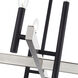 Denmark 8 Light 36 inch Black with Brushed Nickel Accents Chandelier Ceiling Light