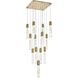 Aurora 13 Light 26 inch Satin Gold Pendant Ceiling Light