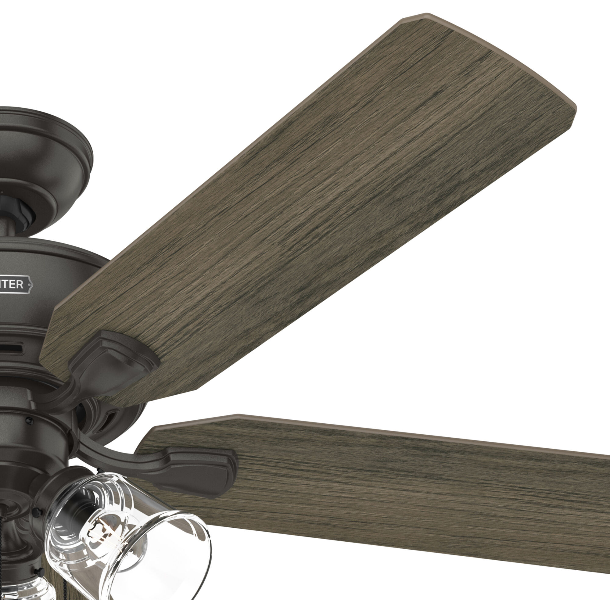 Rosner 52 inch Noble Bronze with Warm Grey Oak/Natural Oak Blades Ceiling Fan