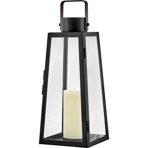 Hugh 7.5 inch Black Outdoor Lantern