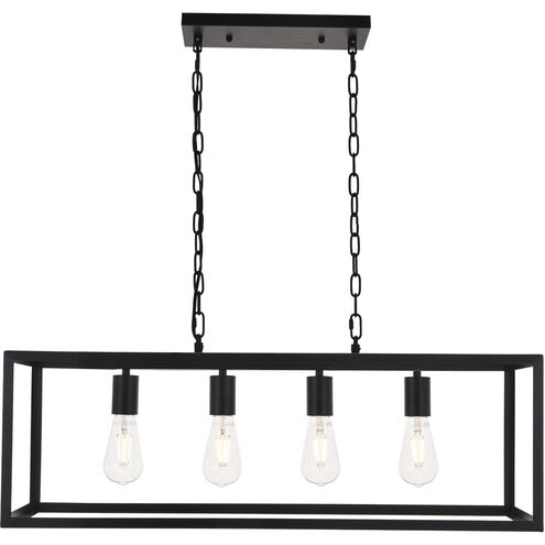 Coatesville 4 Light 9.4 inch Black Pendant Ceiling Light