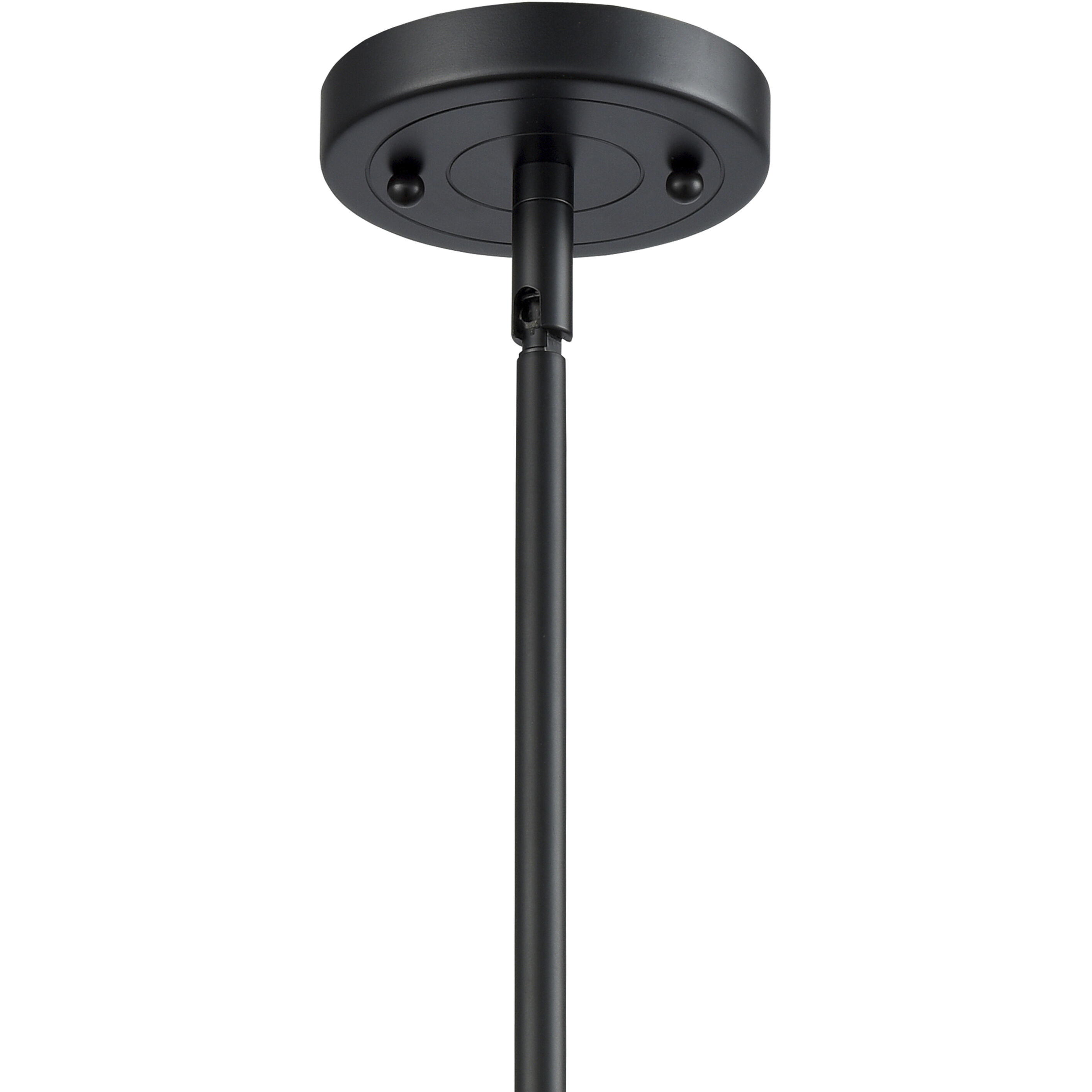 Nouveau 2 Beacon 1 Light 12 inch Matte Black Mini Pendant Ceiling Light in Incandescent, Seedy